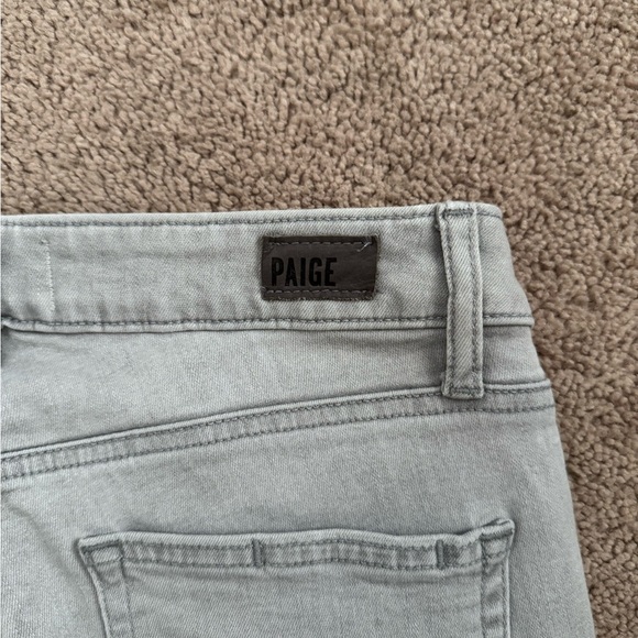 PAIGE Womens Light Gray Skinny Jeans Size 27 Mid Rise Cotton Blend Premium Denim - Picture 2 of 7